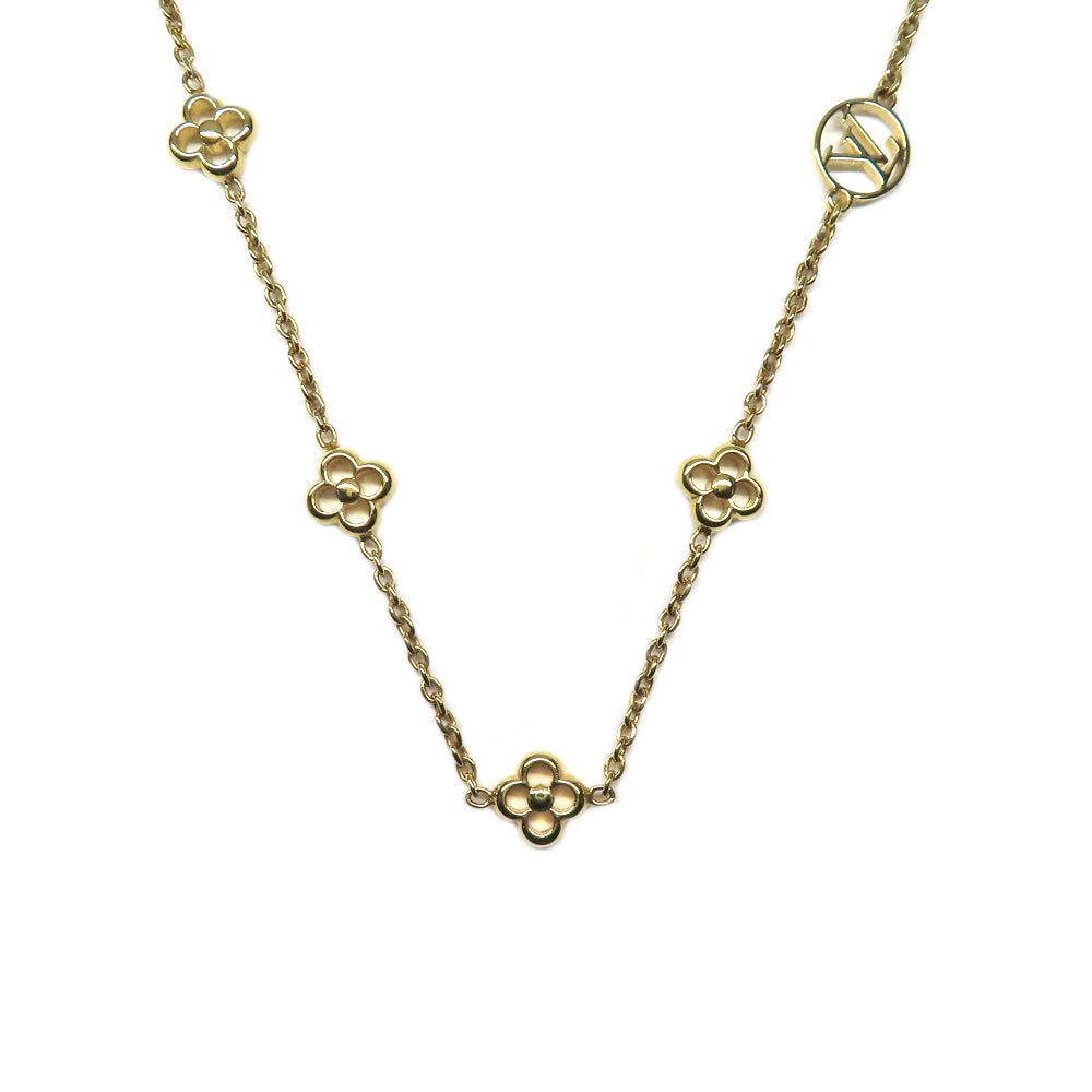 Louis Vuitton Necklace Flowerful Monogram G M68125 Metal  Jewelry Accessories