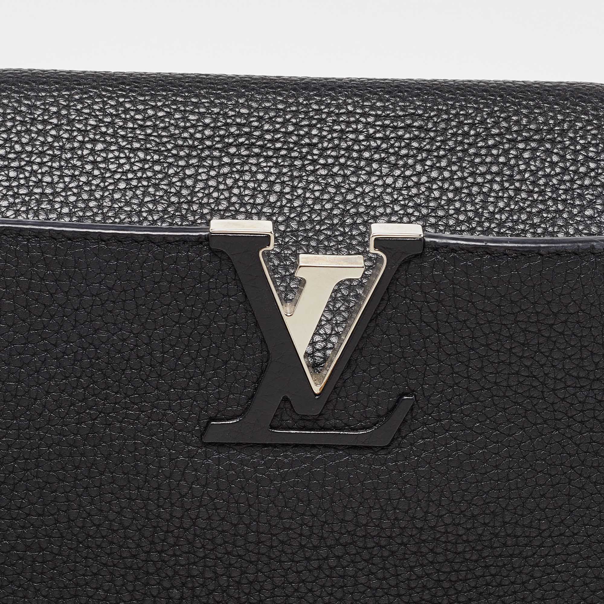 Louis Vuitton  Leather Capucines Mm Bag