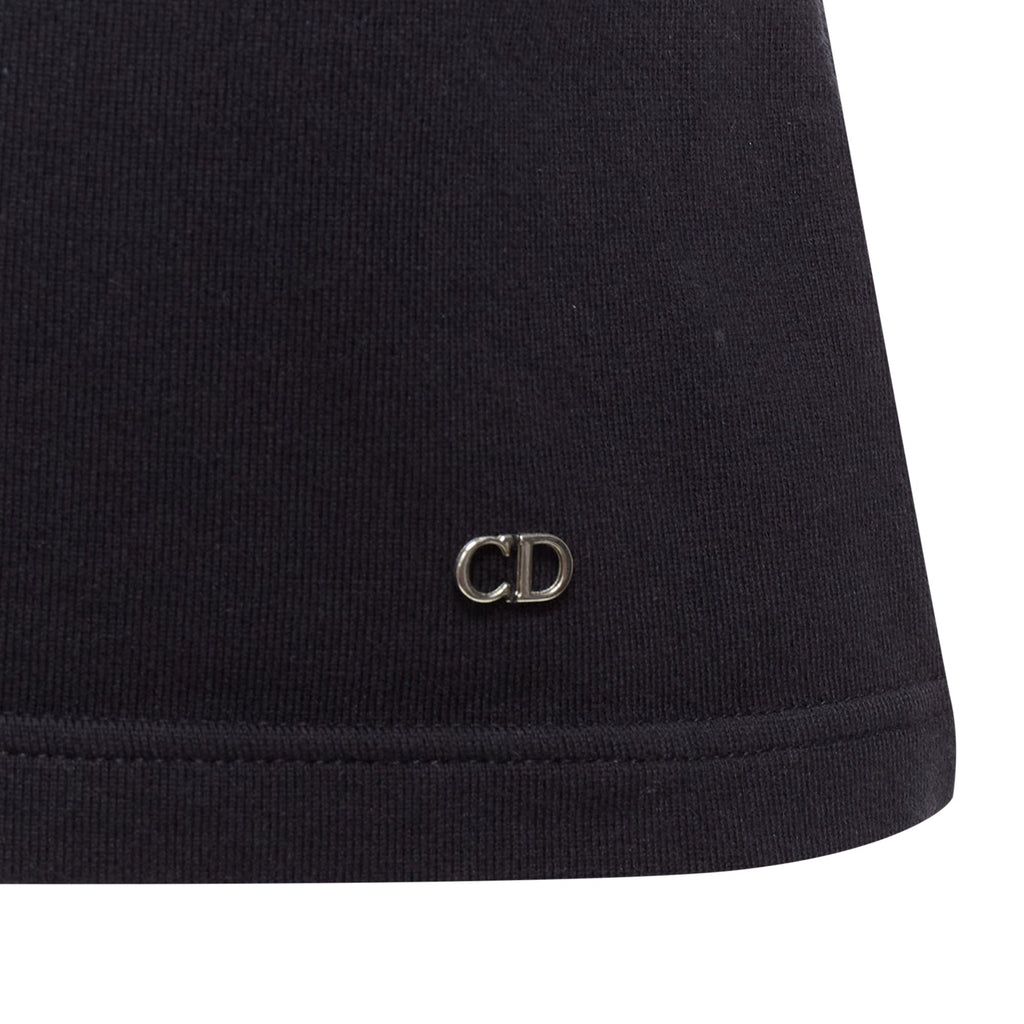 Dior Cotton Silver CD Logo Plate Sleeveless Crew Neck Tank Top