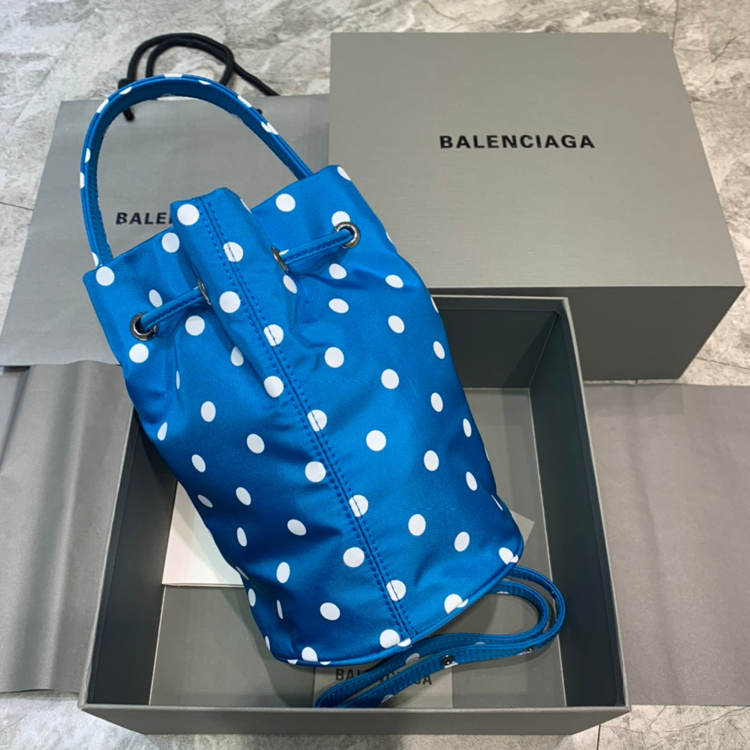 Balen Le Cagole MeGLAMIum Bucket Bag In Blue, For Women,  Bags 17.6in/45cm
