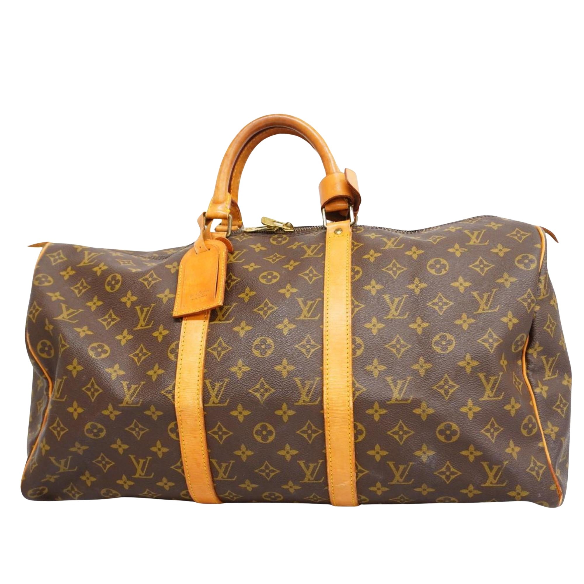 Louis Vuitton Keepall 50  Canvas Travel Bag ()