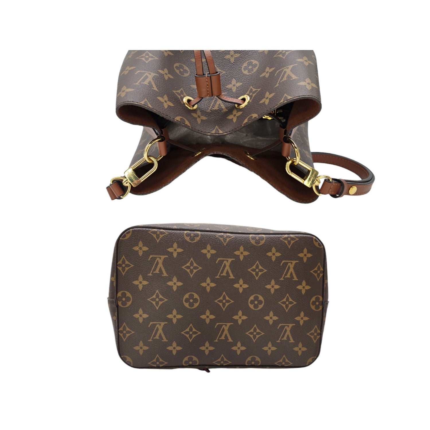 Louis Vuitton Monogram Caramel NéoNoé MM Bucket Bag
