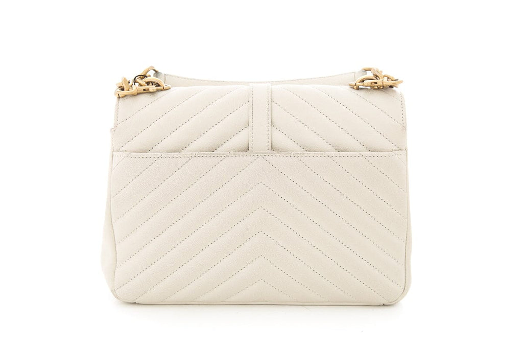 Saint Laurent Cream College Handbag