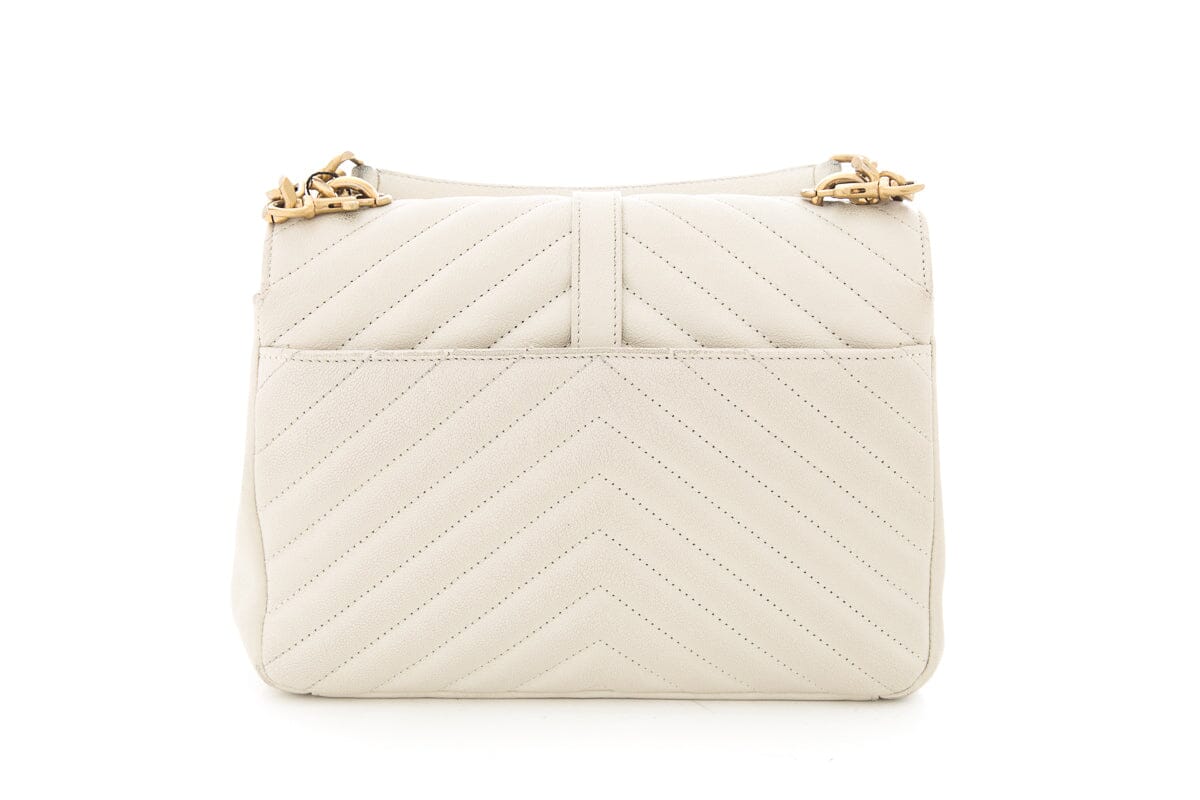 Saint Laurent Cream College Handbag
