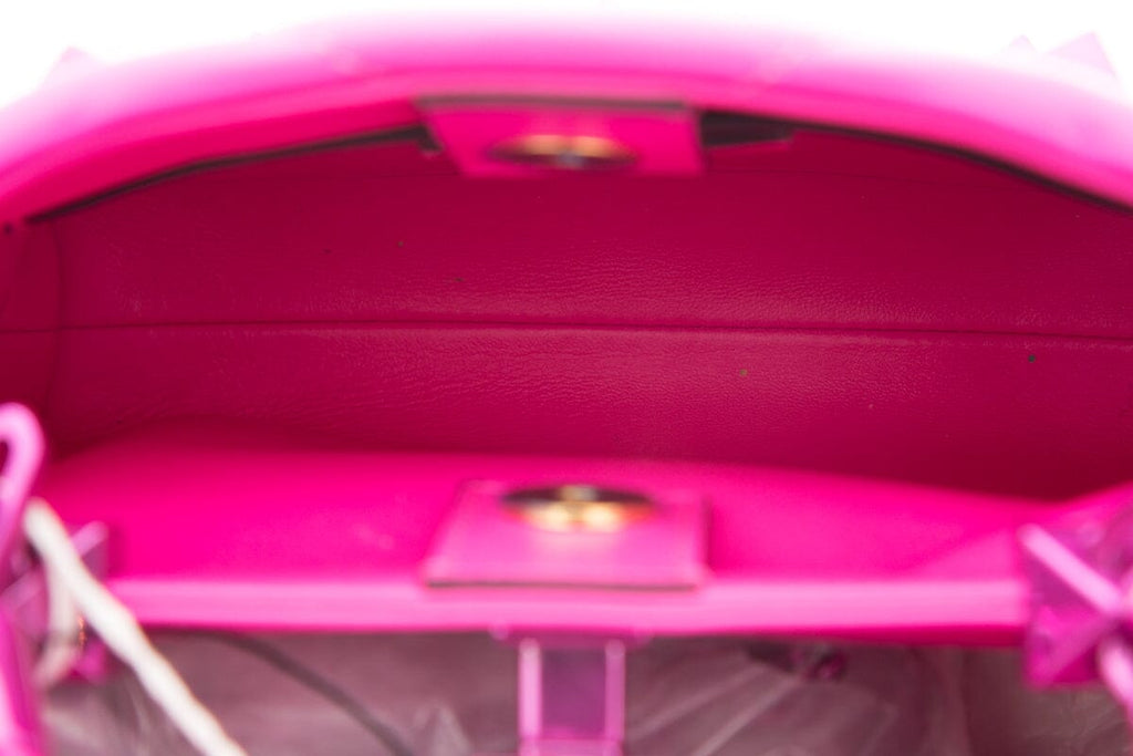 Valentino Garavani Hot Pink Roman Large Stud Handbag