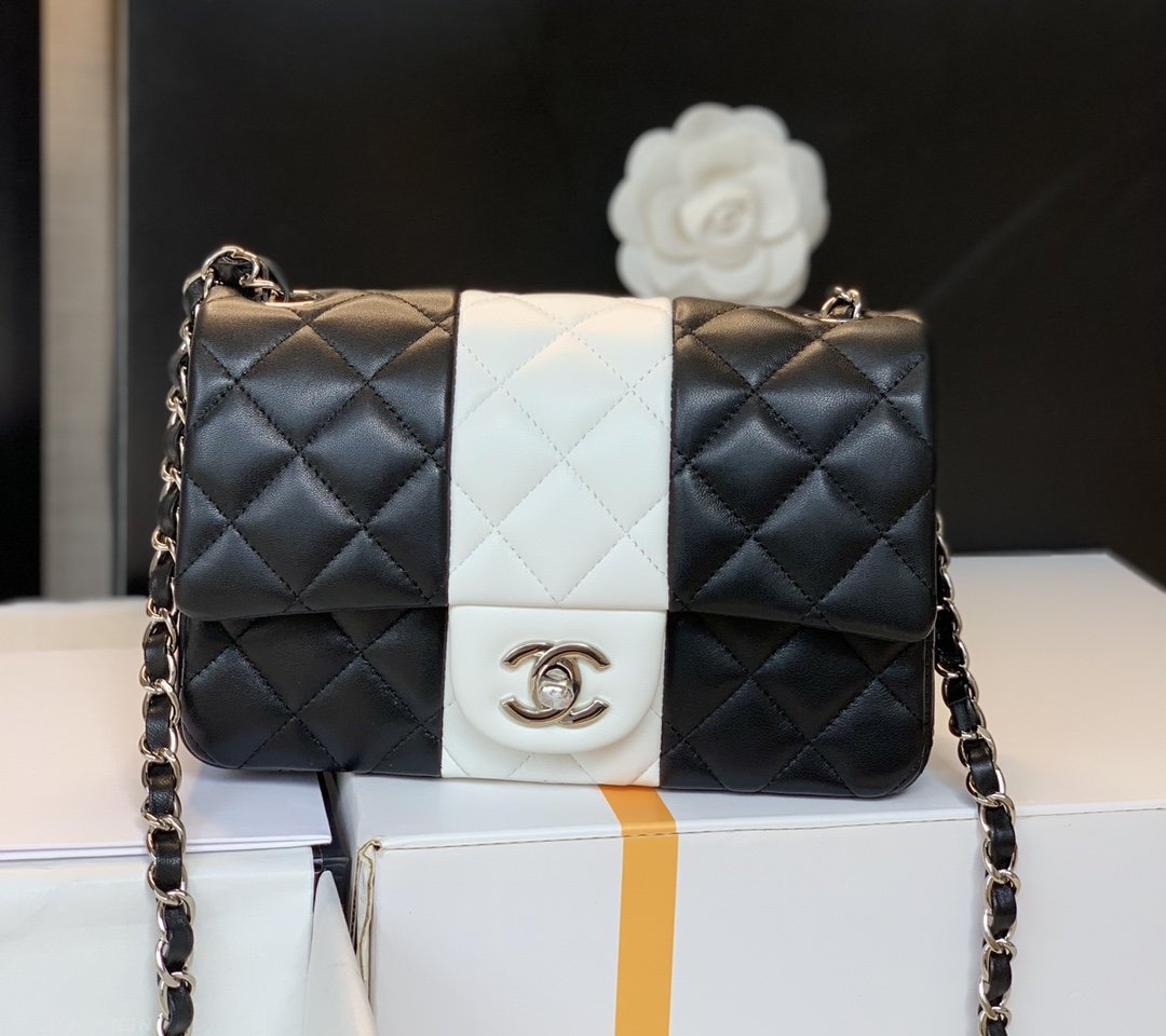 CHLMini Flap Bag Black For Women 7.8in/20cm