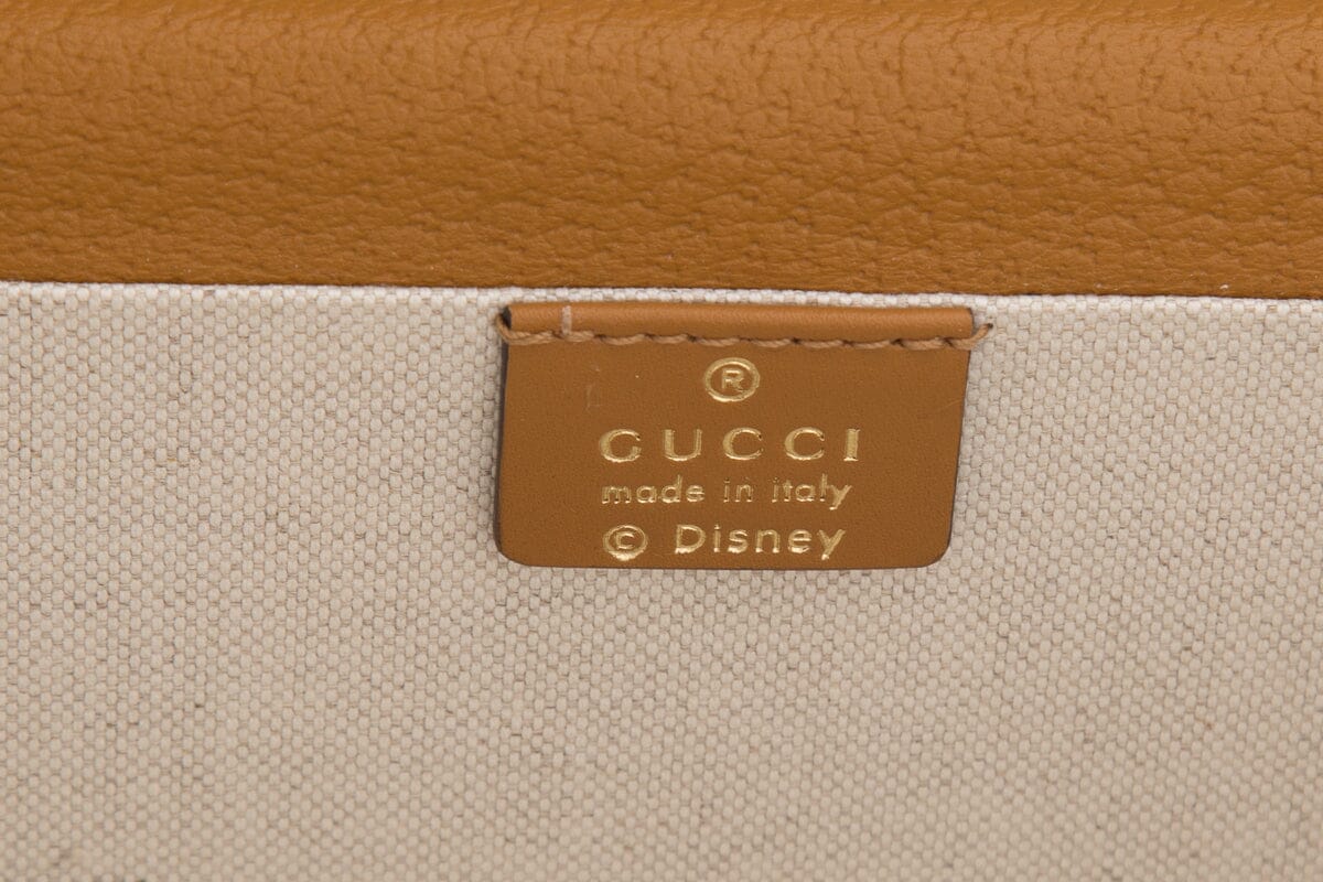 Gucci 2020 Exclusive Capsule Collection with Disney Monogram Leather Hat Case