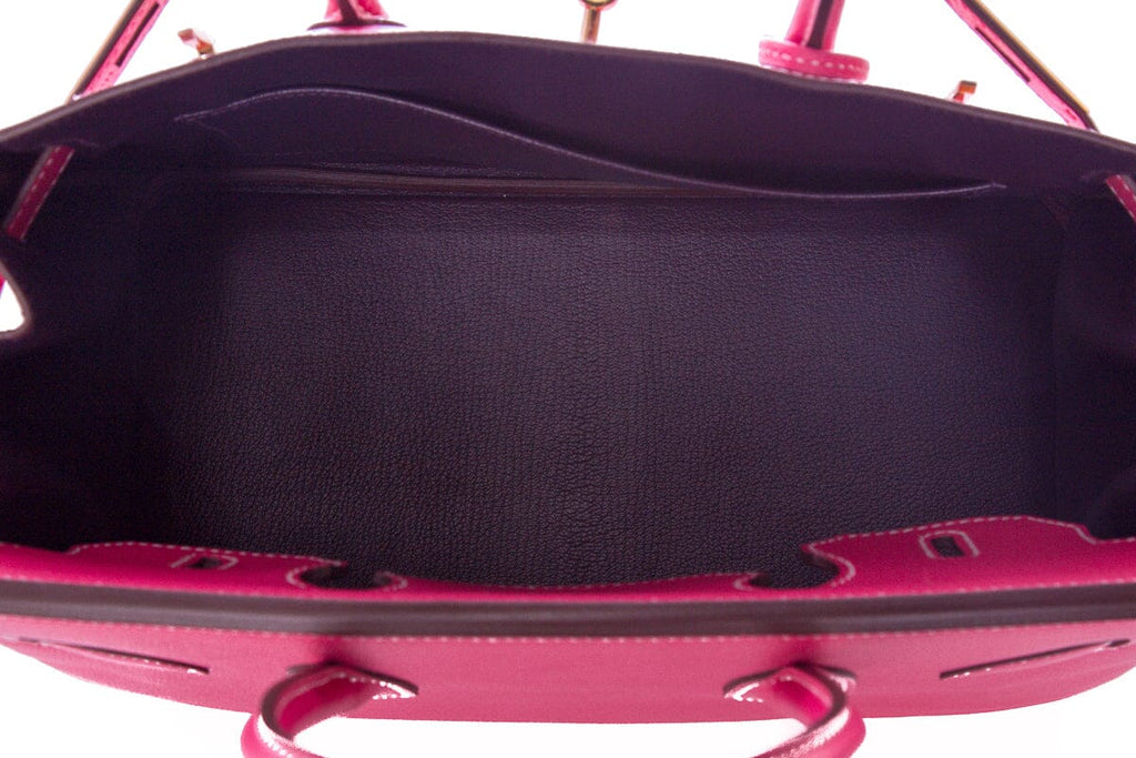 HermÃƒÆ’Ã‚Â¨s Birkin 30cm  Rose Tyrien/ Anemone  Epsom GHW Handbag
