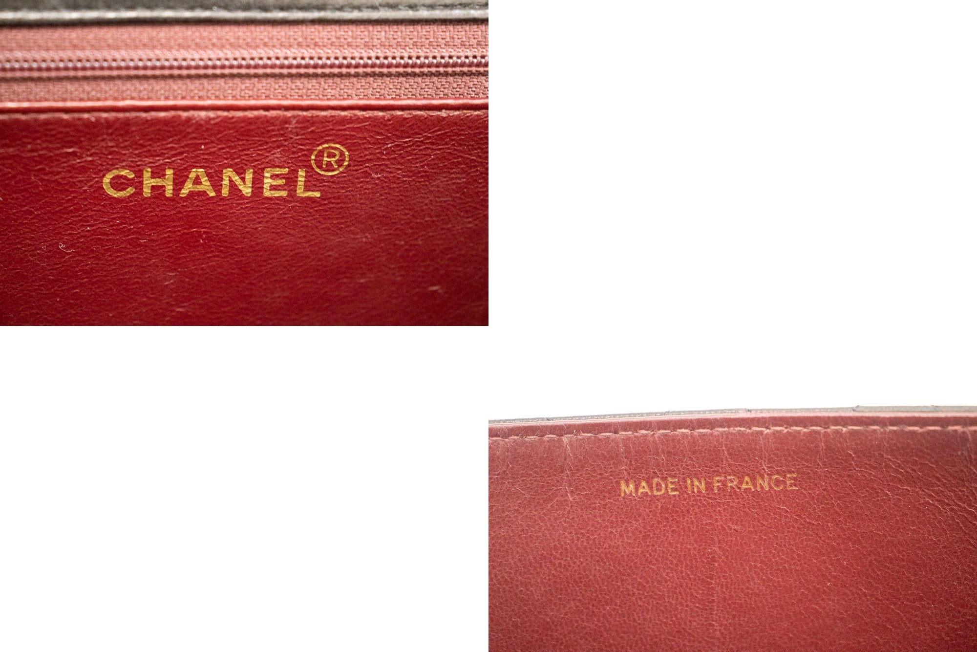 CHANEL Small Chain Shoulder Bag Clutch Black Quilted Flap Lambskin j85