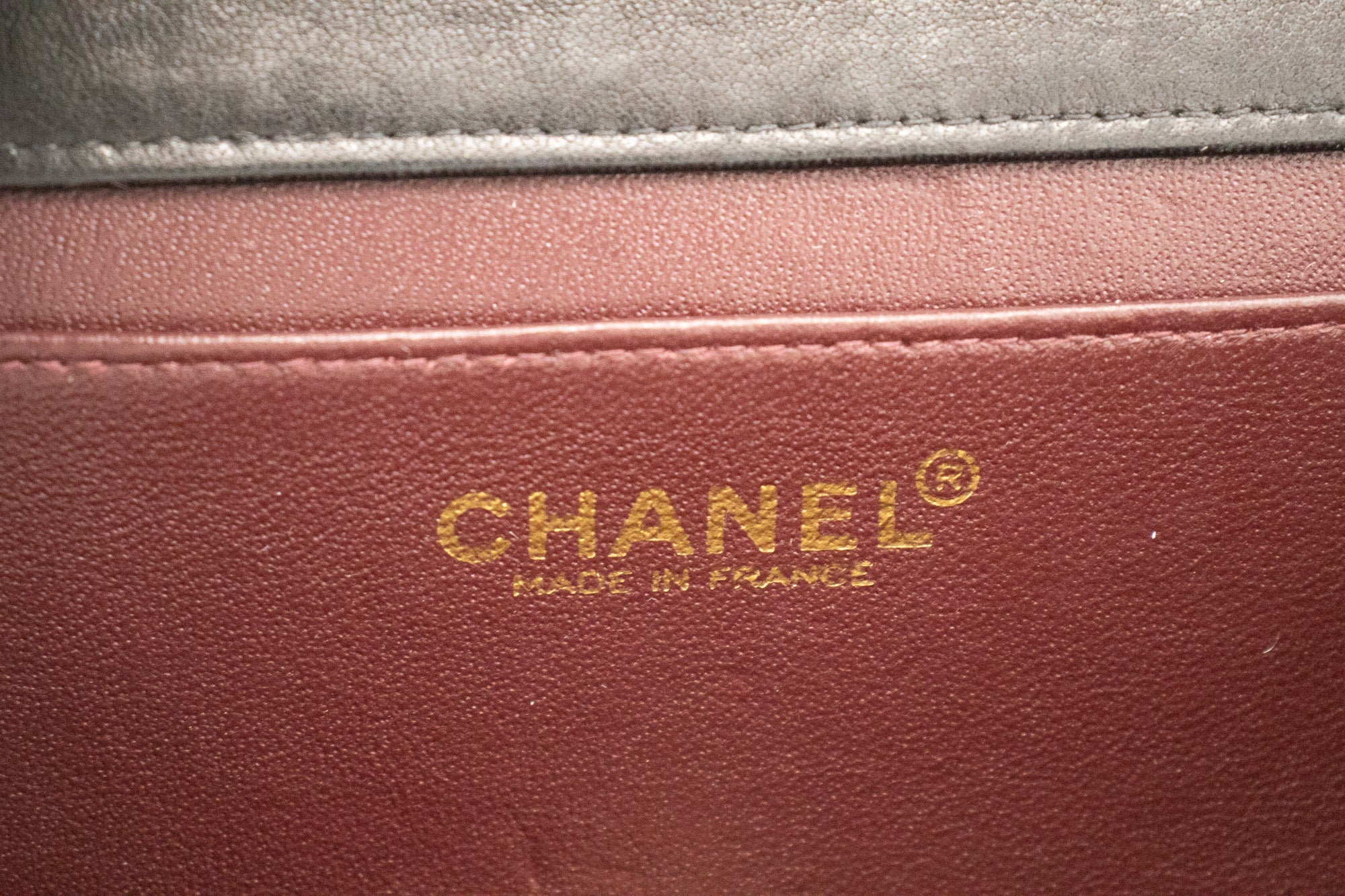 CHANEL Full Flap Chain Shoulder Bag Clutch Black Quilted Lambskin j67