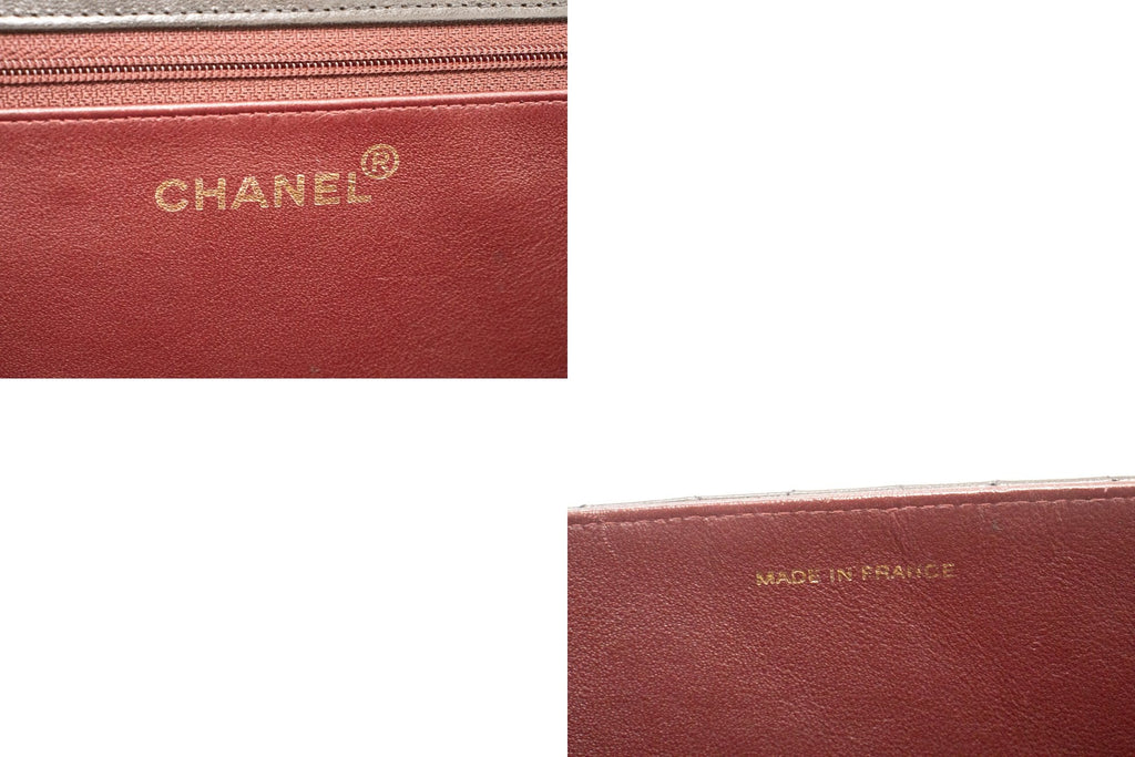 CHANEL Chain Shoulder Bag Clutch Black Quilted Flap Lambskin Purse j98