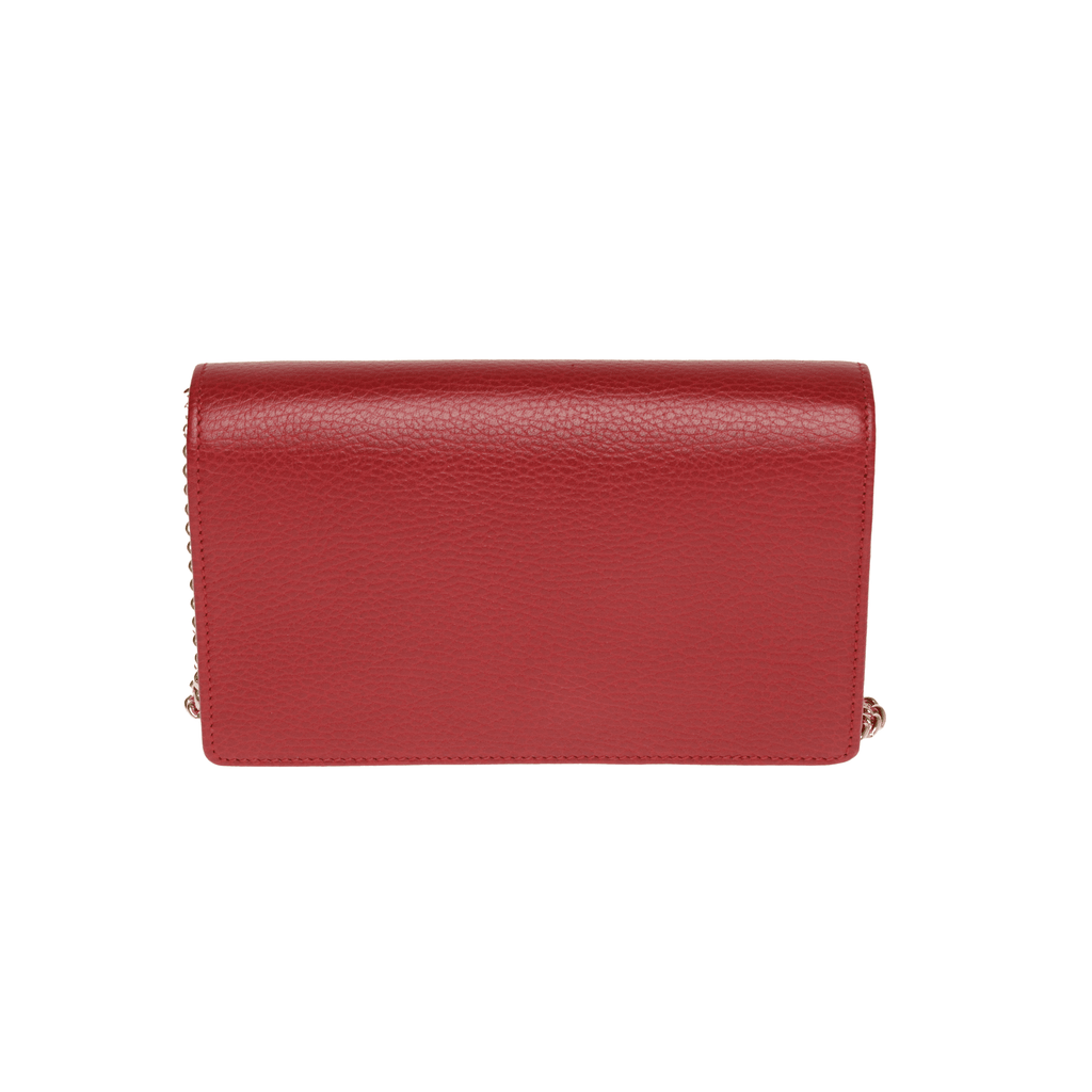 Red GG Marmont Mini Chain Bag