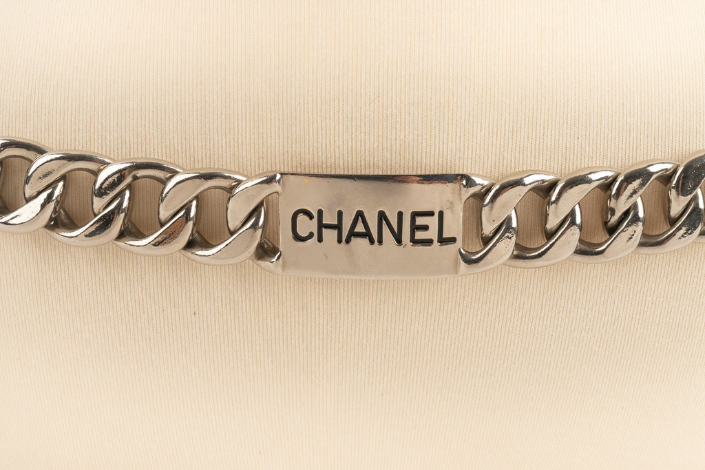 Ceinture argentée Chanel