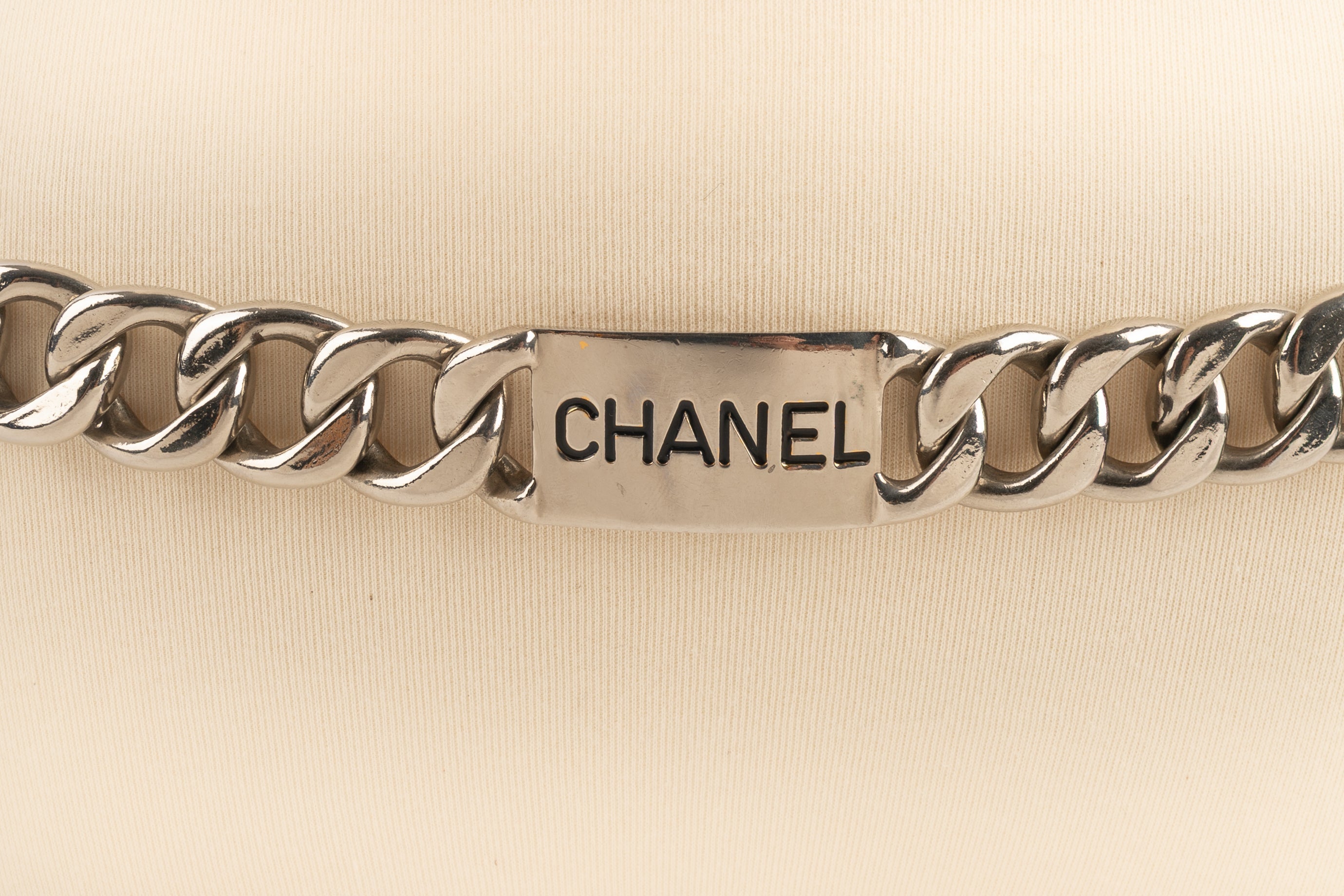 Ceinture argentée Chanel