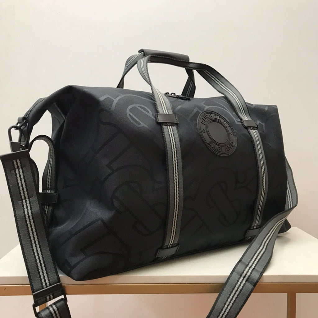 GLAMI Monogram Recycled Polyester Jacquard Holdall Black For Men, Bags 19.7in/50cm