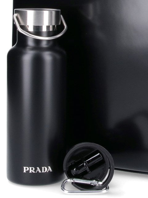 Prada Men Tote Bag With Bottle