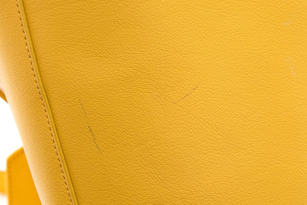 Saint Laurent Yellow Shopping Tote Handbag