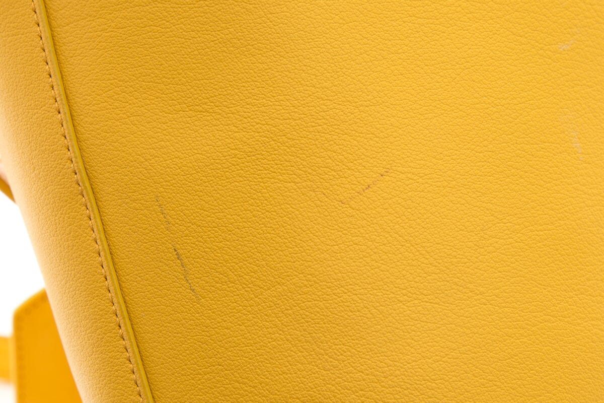 Saint Laurent Yellow Shopping Tote Handbag