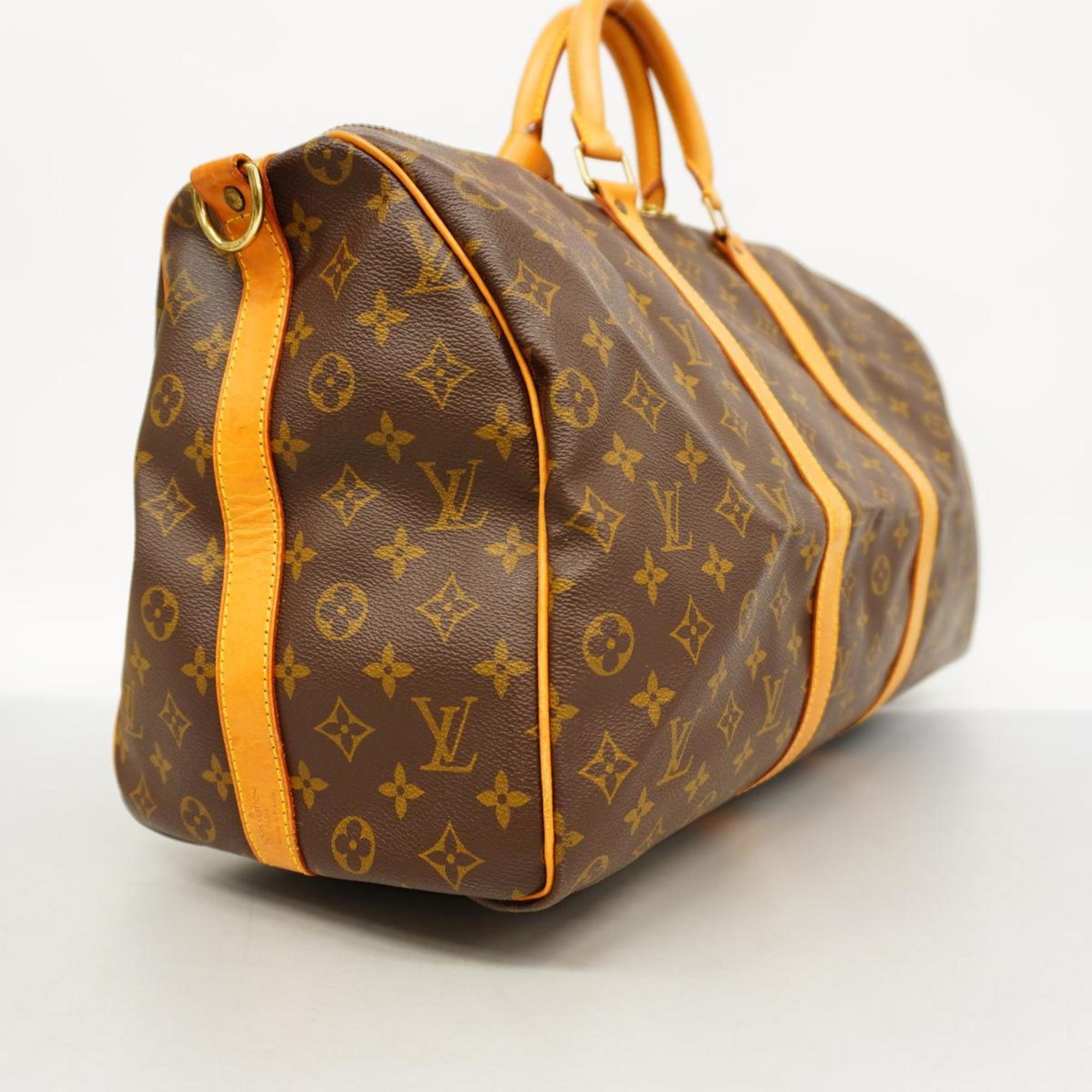 Louis Vuitton Keepall Bandouliere 50  Canvas Travel Bag ()
