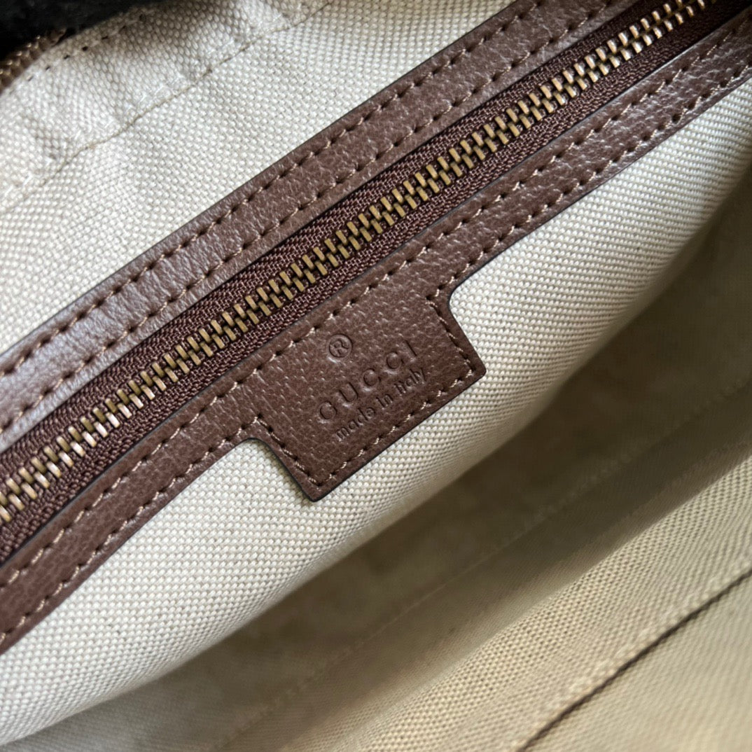 gg Ophidia gg Shoulder Bag Beige And Ebony gg Supreme Canvas For Women  9.2in/23cm gg 699439 9C2ST 8920