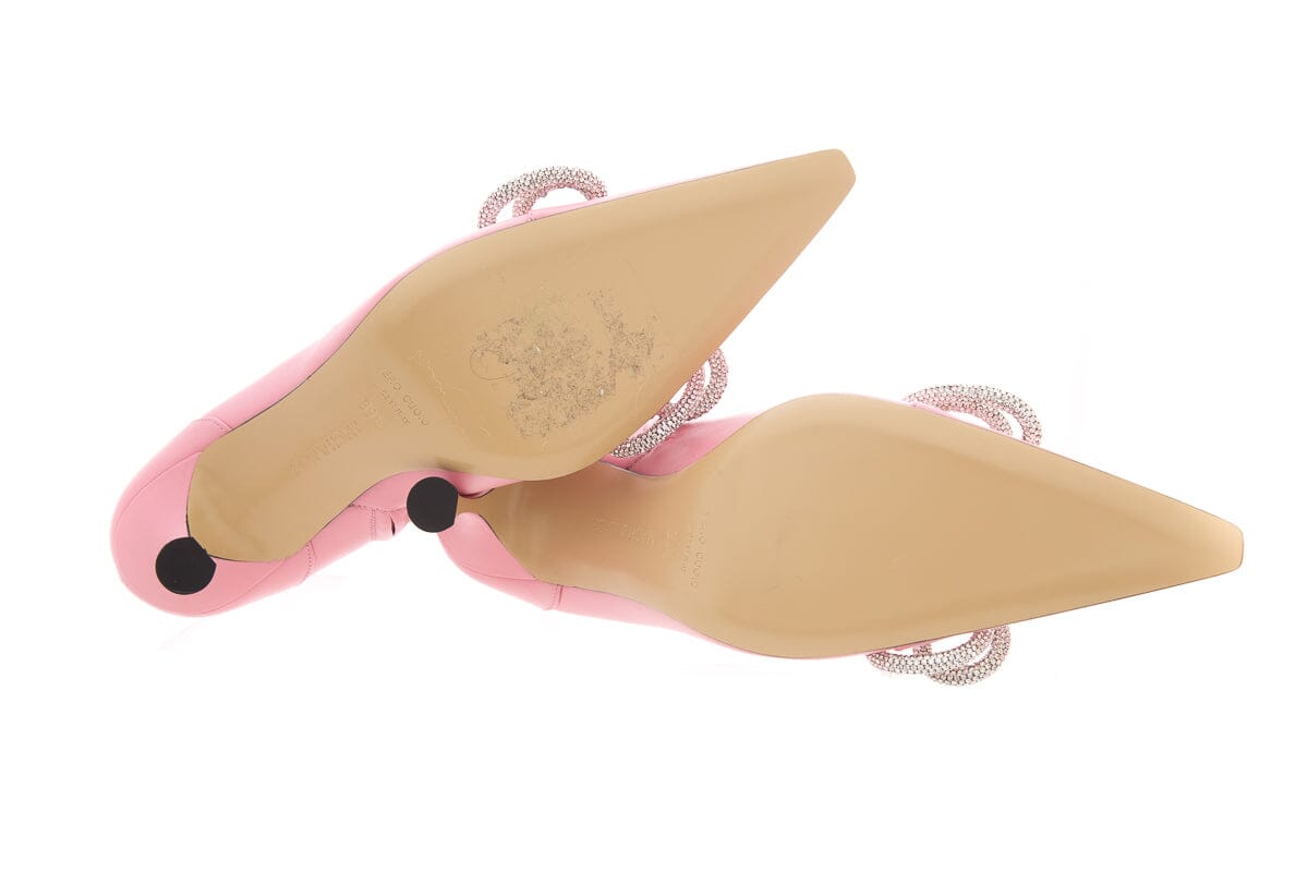 Mach & Mach Pink Leather Booties SZ 39.5