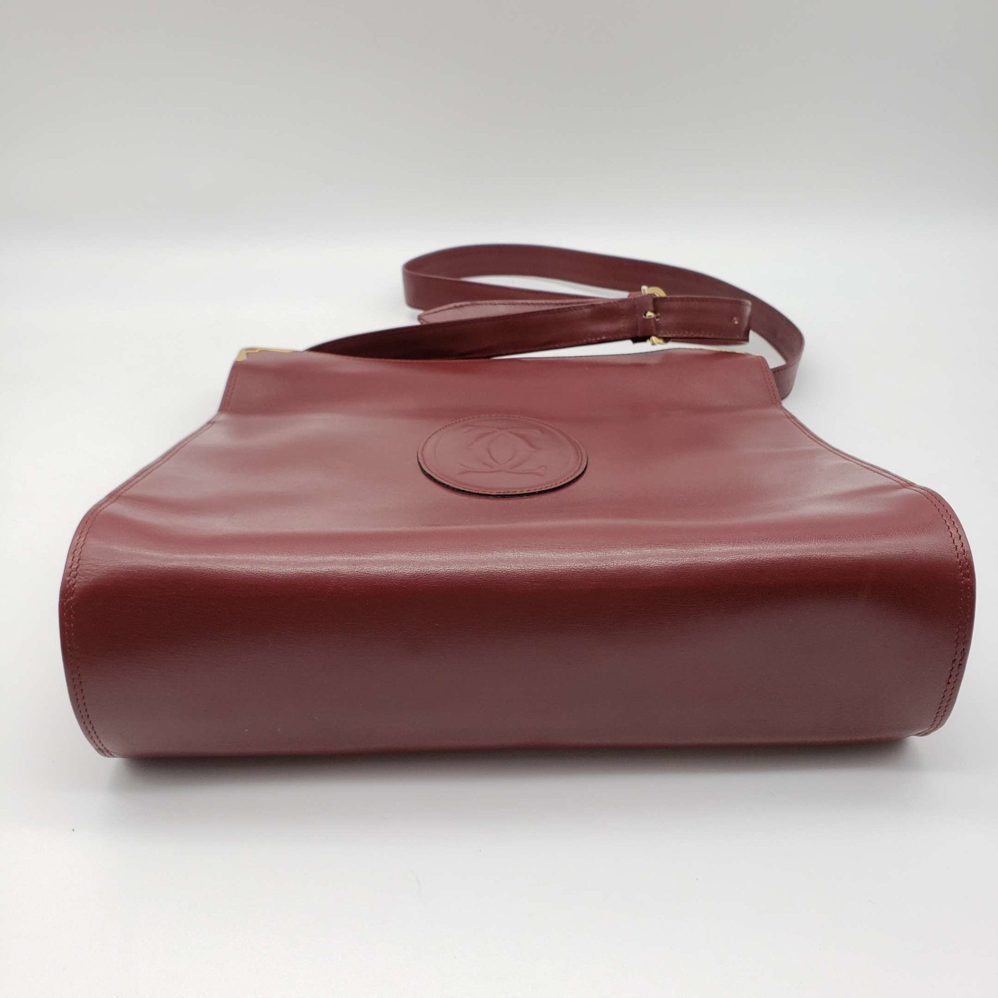 Cartier Gold Leather Clutch Bag