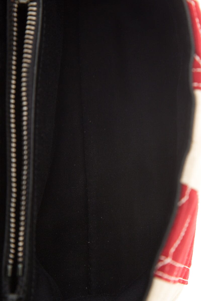 Saint Laurent Red White & Blue Canvas Lou Lou Handbag