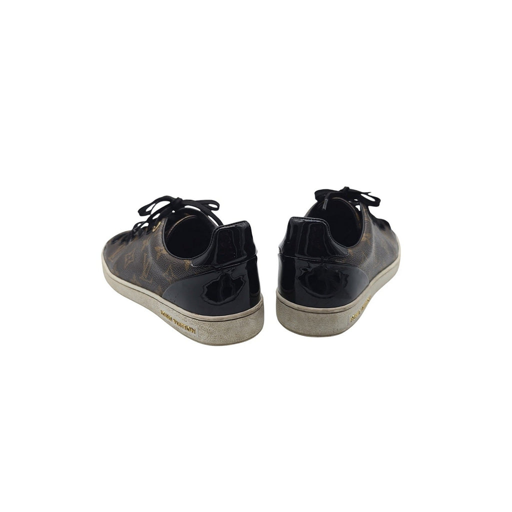 Louis Vuitton Monogram Canvas and Patent Frontrow Sneakers- Sz. 37