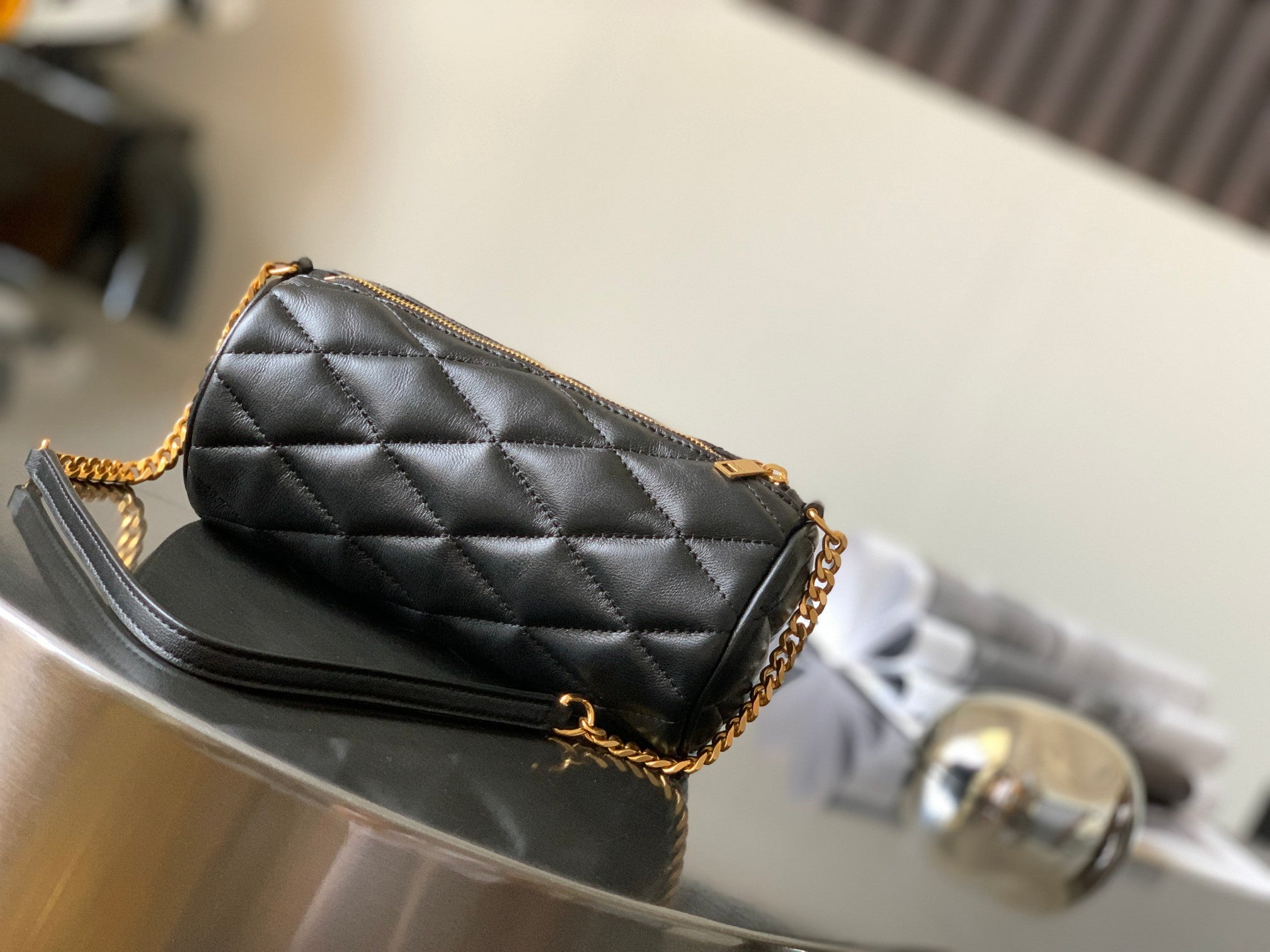 GLAMI Sade Mini Tube Bag For Women 7.9in/20cm Black YSL 699703AAAJU1000