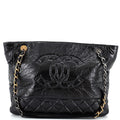 CHANEL Paris-31 Rue Cambon Timeless CC Shopping Tote Quilted Shiny Aged Calfskin Medium