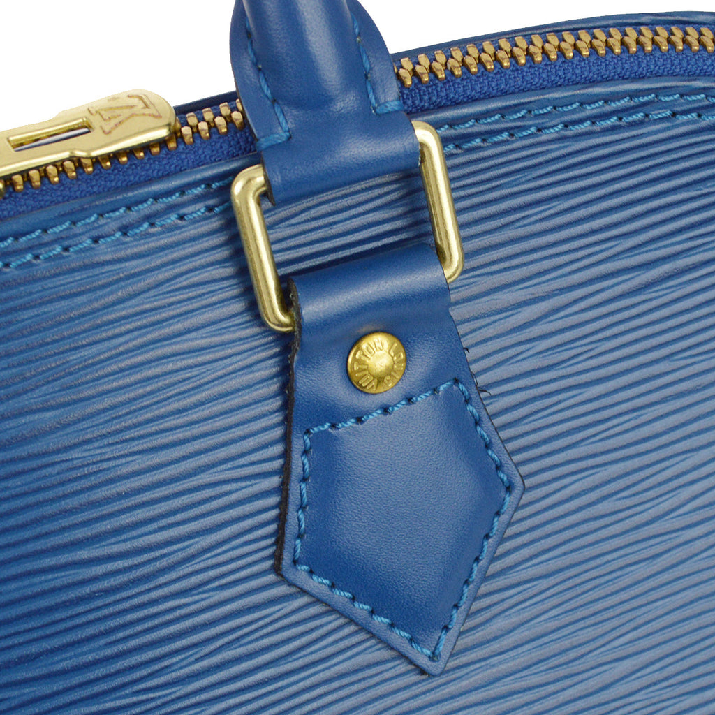 Louis Vuitton 1999 Blue Epi Alma Handbag M52145