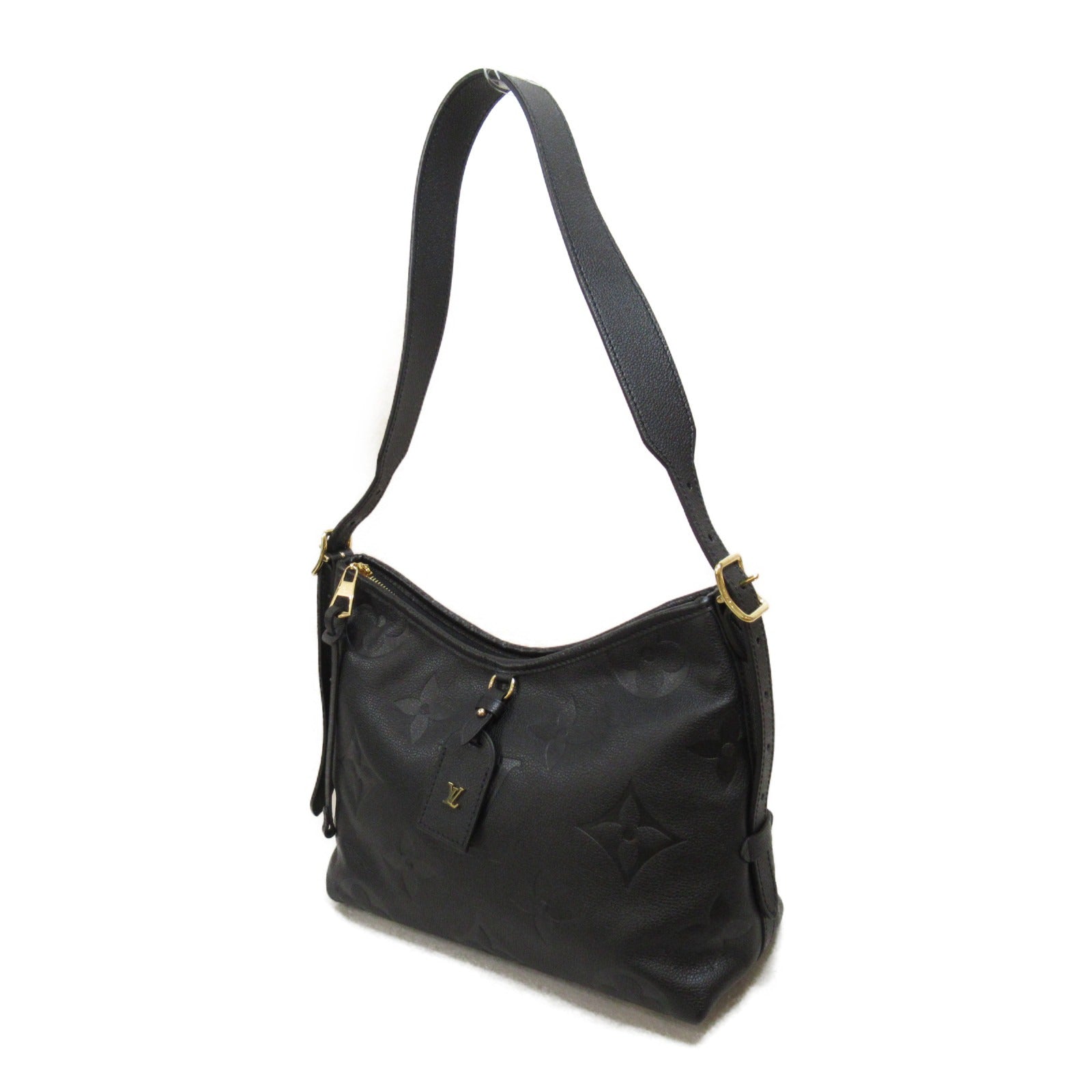 Louis Vuitton Louis Vuitton Carry All Zip NM PM Shoulder Bag Shoulder Bag Leather Monogram Emplant  Black M46288