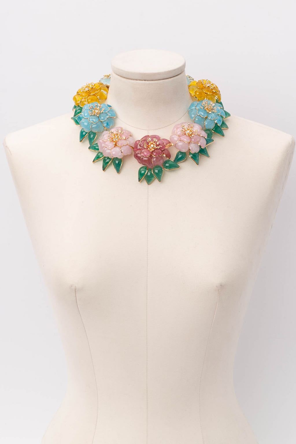 Collier fleurs Augustine