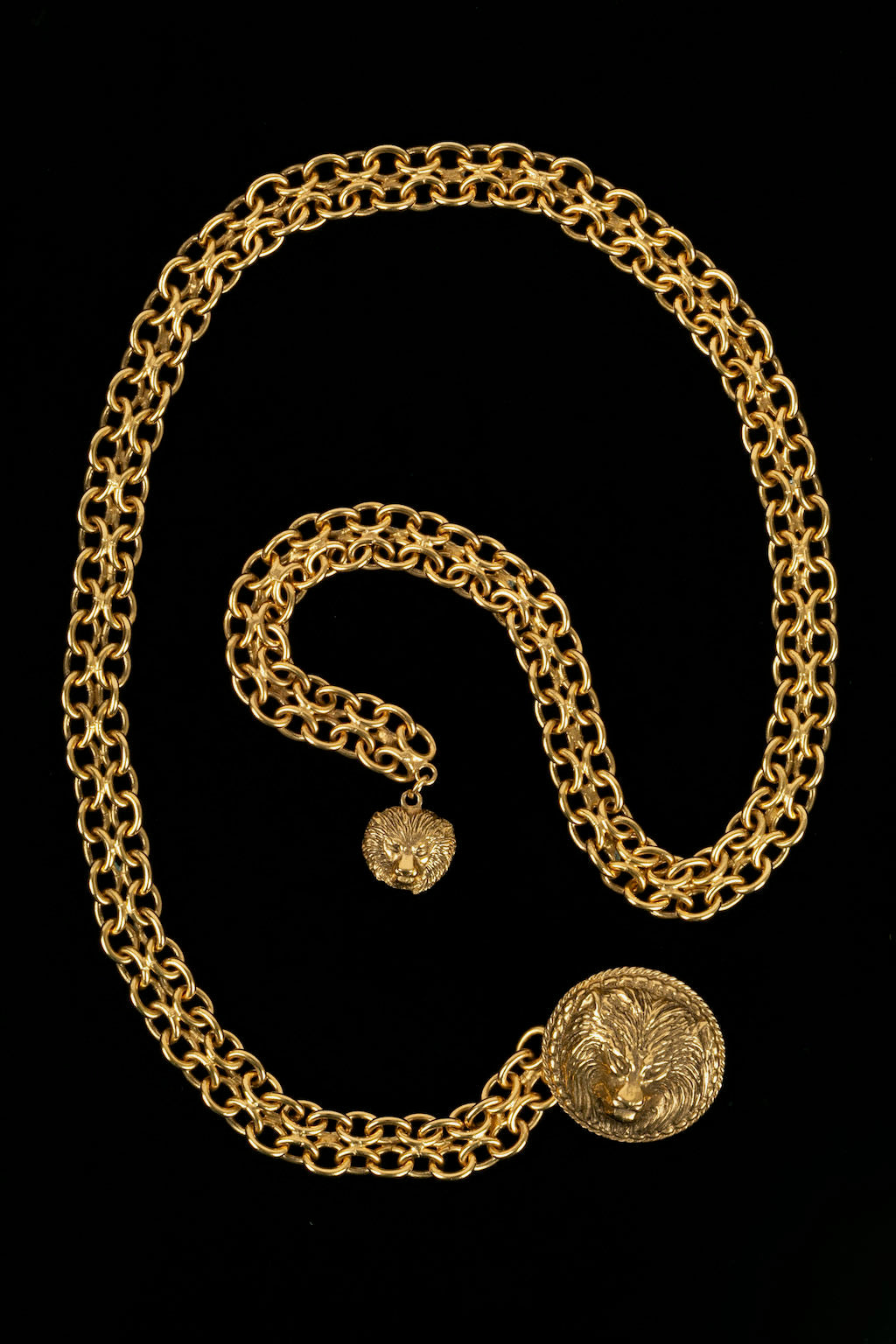 Ceinture "tÃƒÆ’Ã‚Âªte de lion" Chanel