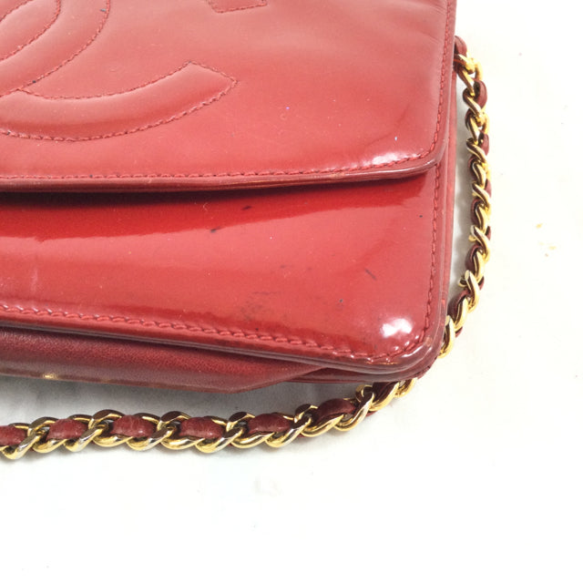 Chanel Patent Leather Wallet on a Chain