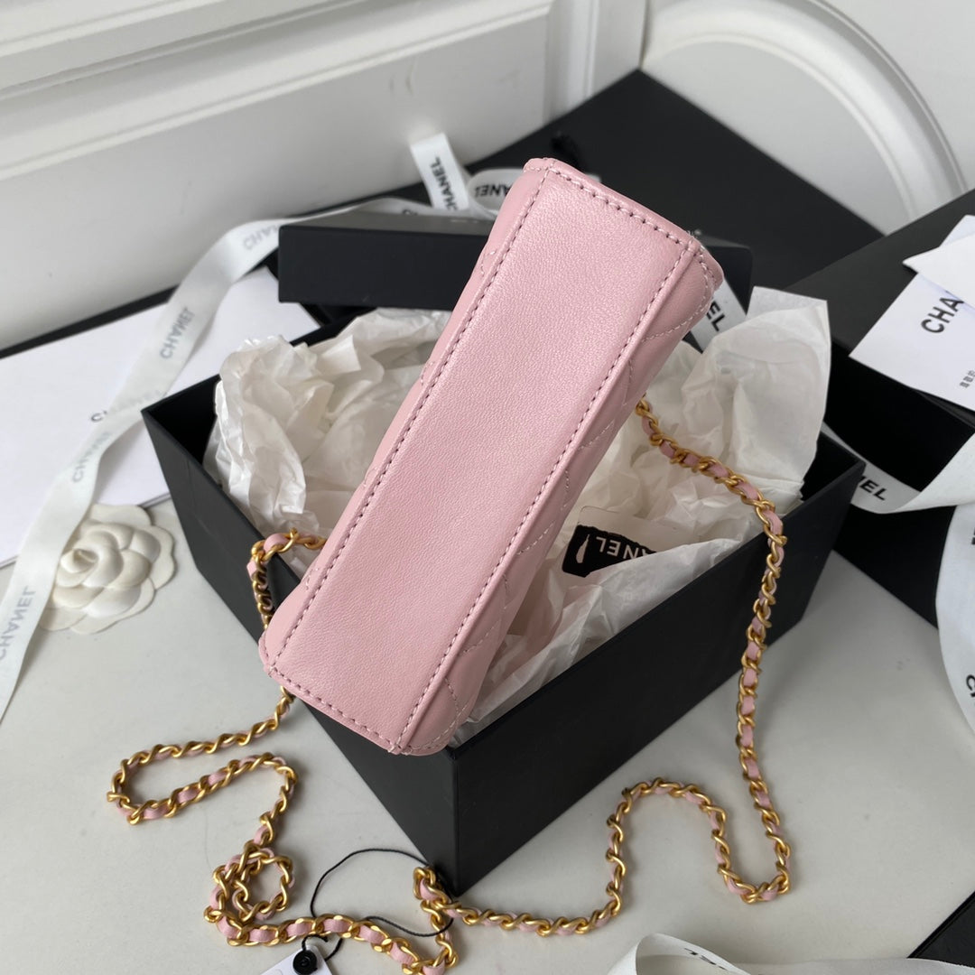 CHL Clutch With Chain Gold Hardware PiNike For Women, Women’s Handbags, Shoulder Bags 5.7in/14.5cm