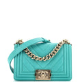 CHANEL Boy Flap Bag Chevron Caviar Small