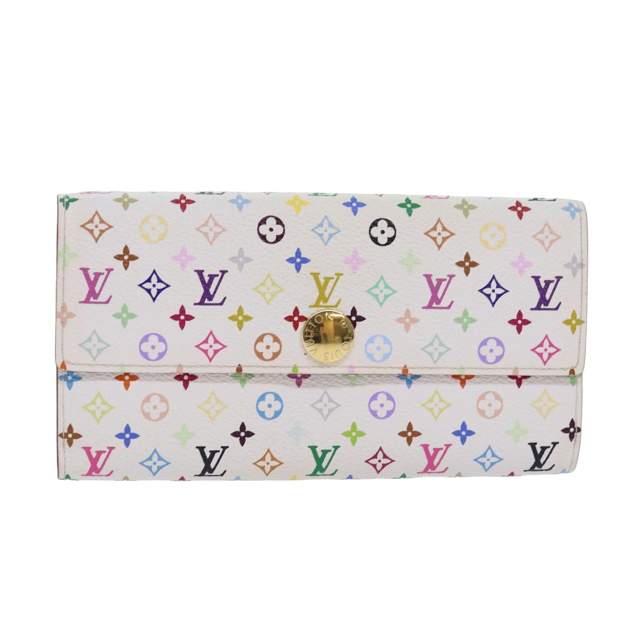 Louis Vuitton Portefeuille Sarah  Canvas Wallet
