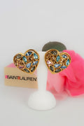 Boucles d'oreilles coeur Yves Saint Laurent