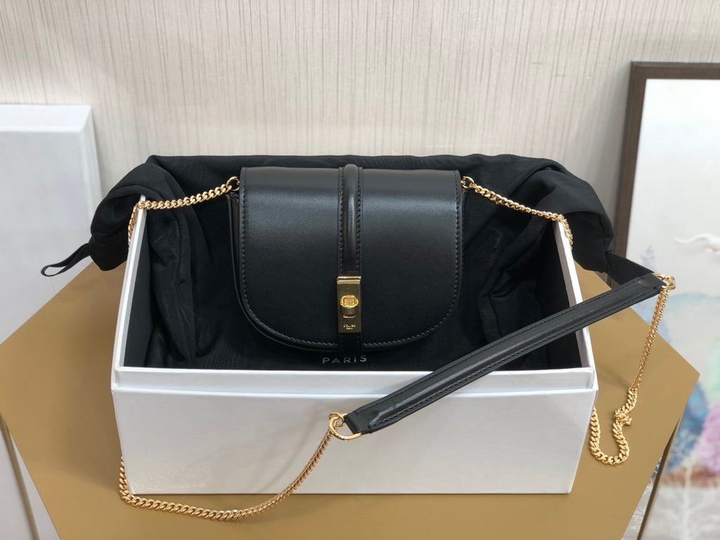 GLAMI Small Chain Pouch Black For Women 5.5in/14cm