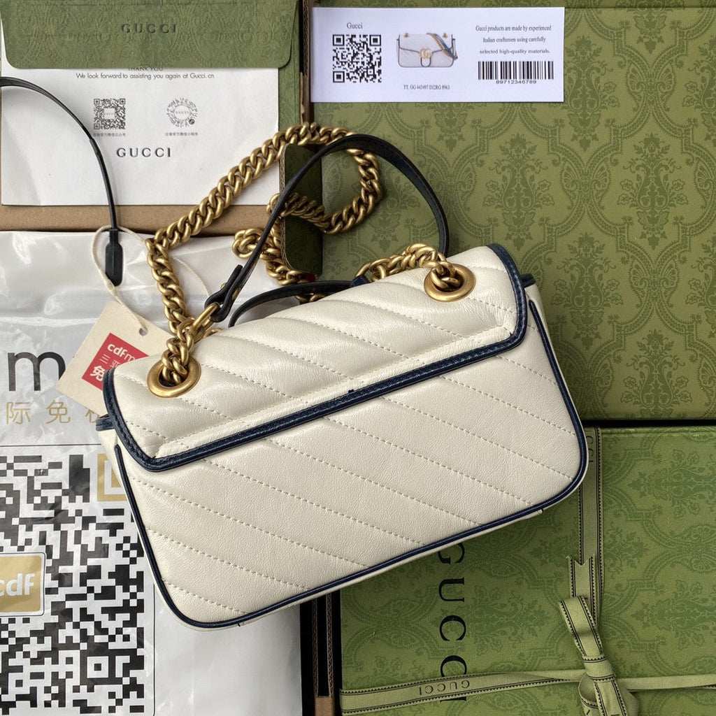 Glami Marmont MatelassÃƒÂ© Mini Bag  White For Women 9in/22cm Glami
