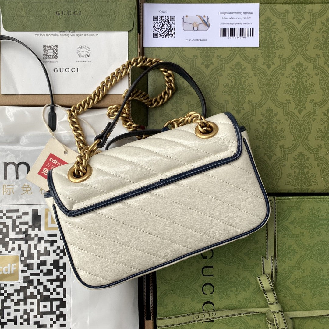 Glami Marmont MatelassÃƒÂ© Mini Bag  White For Women 9in/22cm Glami