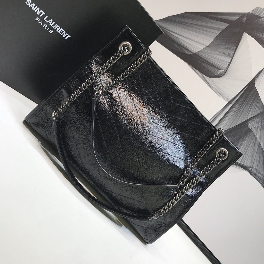 GLAMI Niki MeGLAMIum Shopping Bag Black For Women 12.6in/32cm YSLÃ‚Â 