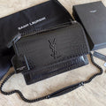 GLAMI Sunset MeGLAMIum Chain Bag Black For Women 8.6in/22cm YSL 442906DND0U1000