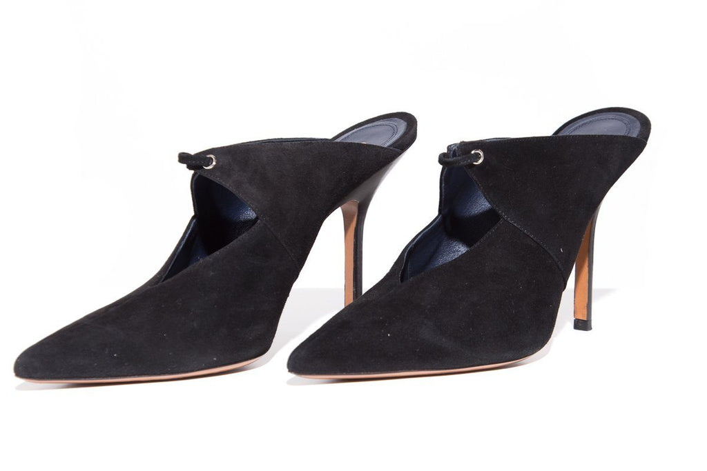 CÃƒÆ’Ã‚Â©line Black Suede Mules SZ 39
