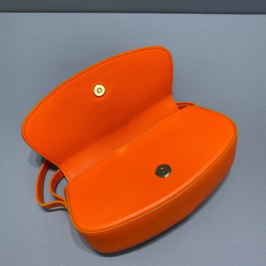GLAMI Clutch On Strap Orange For Women 7in/18cm