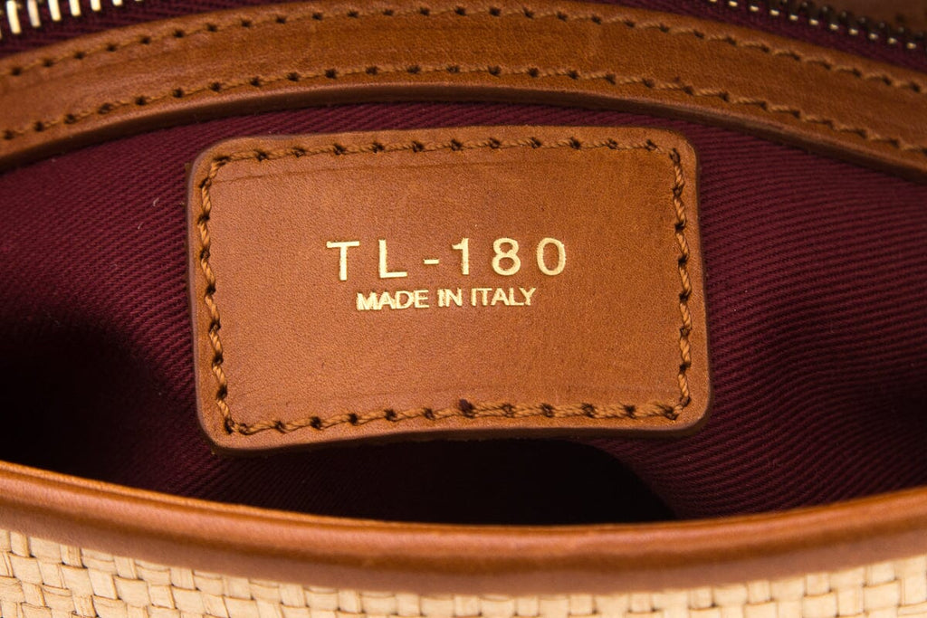 TL-180 Brown & Beige Woven Handbag