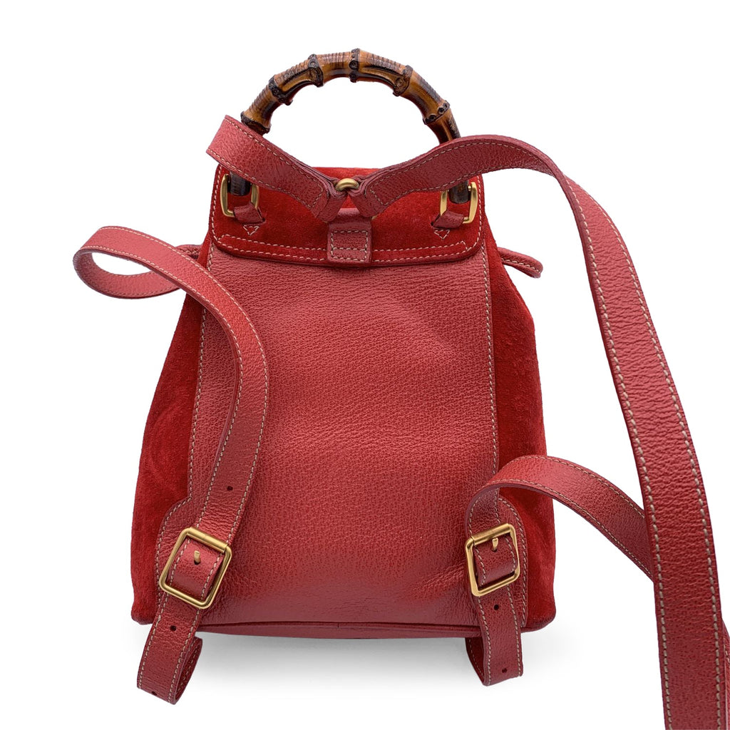 Gucci Backpack Vintage Bamboo