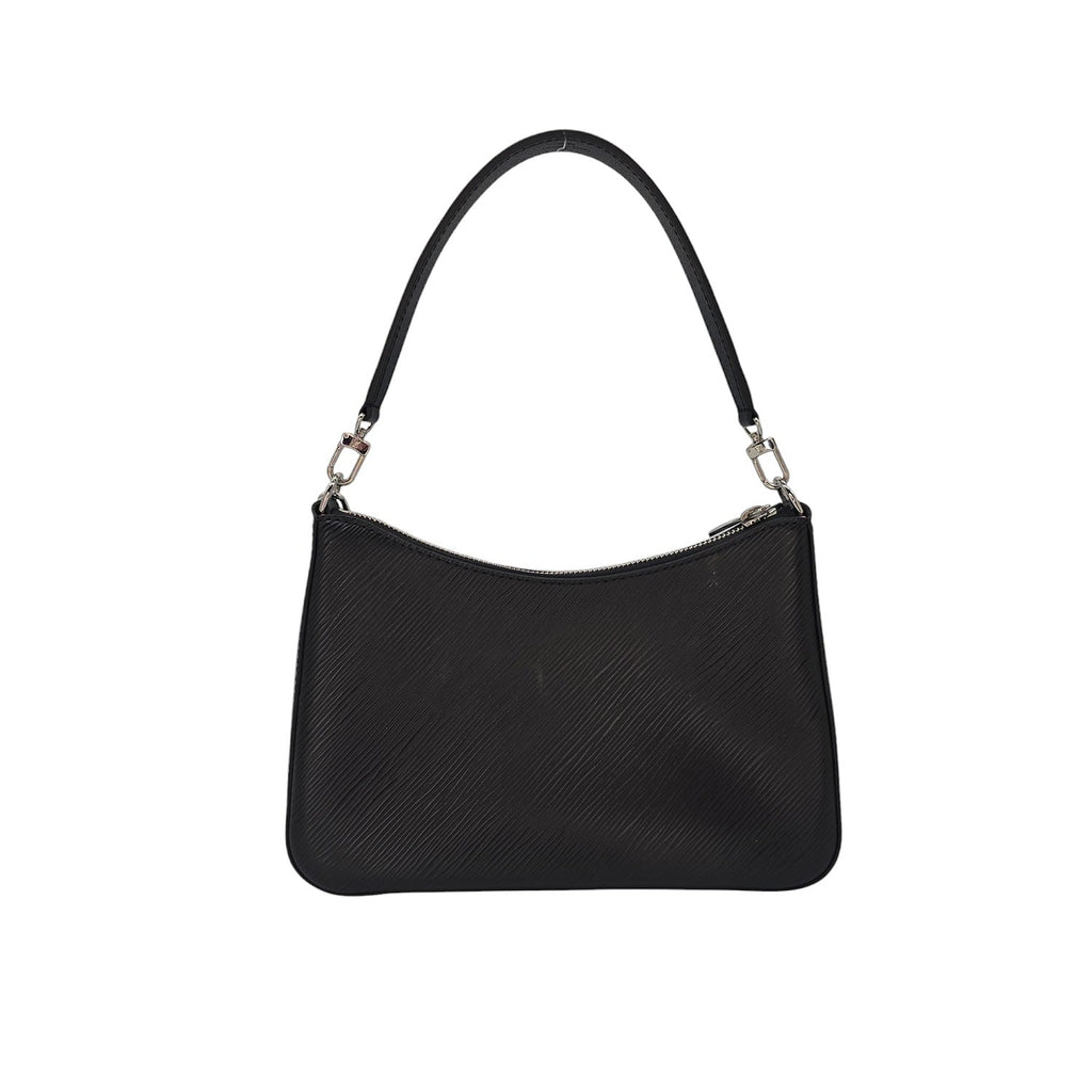 Louis Vuitton Black Epi Pochette Marelle Top Handle Baguette