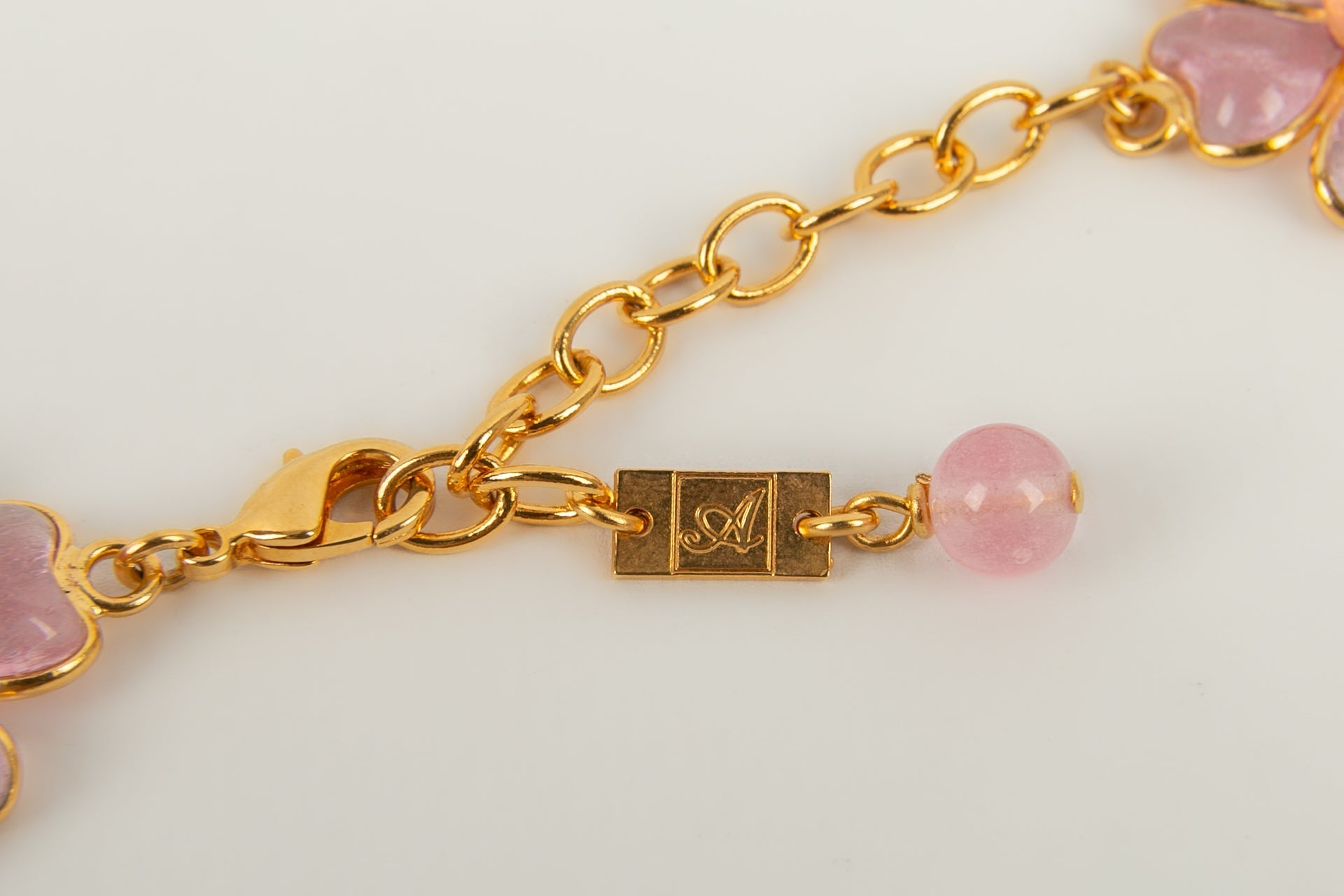 Collier rose Augustine